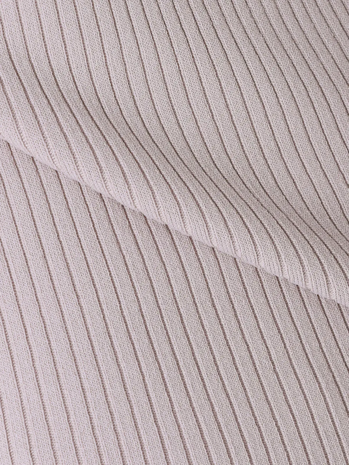 ボートネックリブニット／5分袖／ハンドウォッシュ／ドライレーヨン／無地 ライラック F