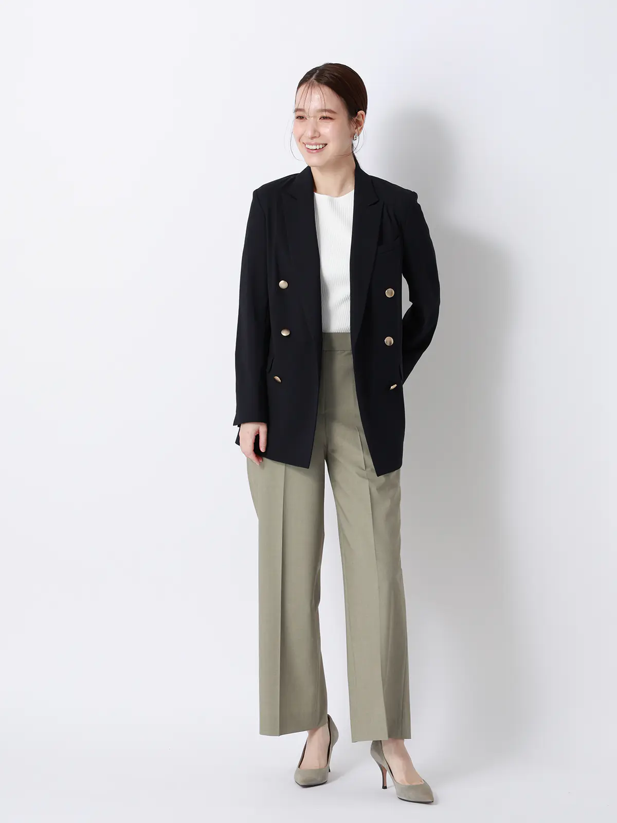 ボートネックリブニット／5分袖／ハンドウォッシュ／ドライレーヨン／無地 オフホワイト F