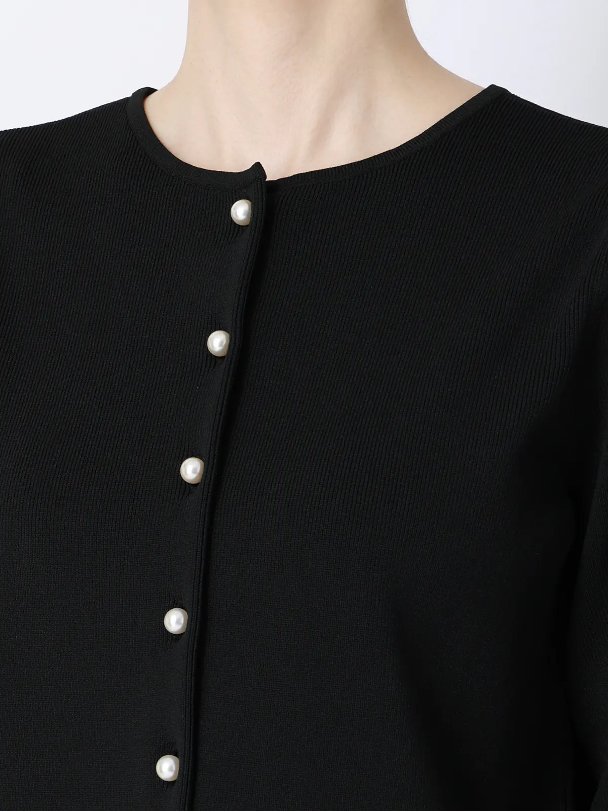 2WAYニット＆スカートセットアップ／7分袖／ハンドウォッシュ／ポリエステル／無地／anysy ブラック F