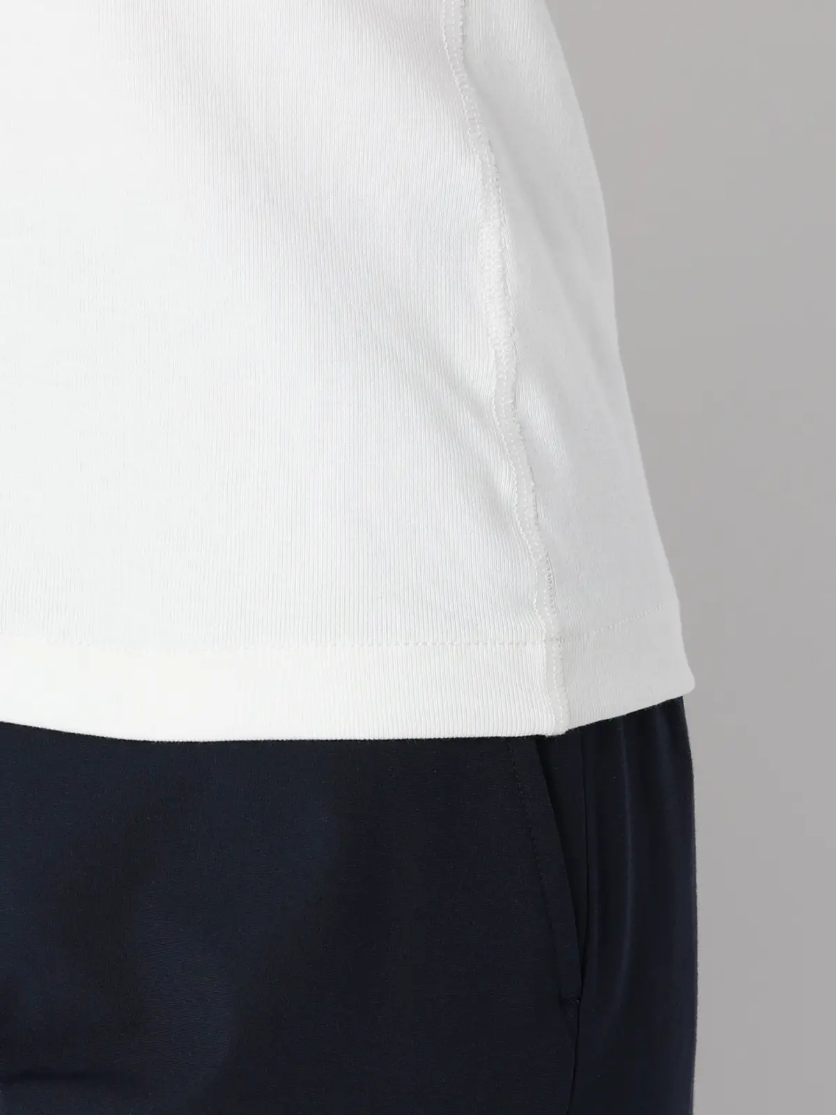 CHANTOWA/ノースリーブインナー/ウォッシャブル/接触冷感/コットンフライス/無地 ホワイト F