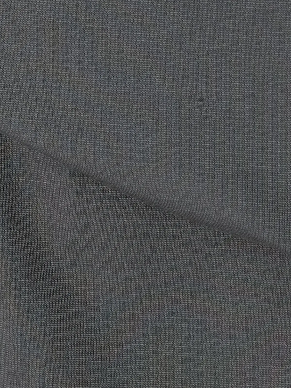 バックフレアTシャツ／半袖／ウォッシャブル／接触冷感／レーヨンストレッチポンチ／BIYORI UP グレー F