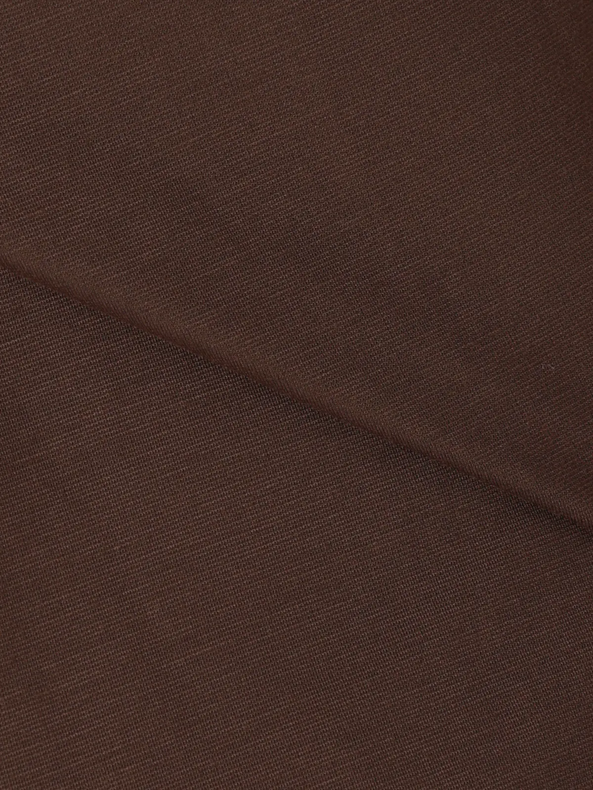 クルーネックTシャツ／半袖／ウォッシャブル／接触冷感／レーヨンストレッチポンチ／BIYORI UP ブラウン F