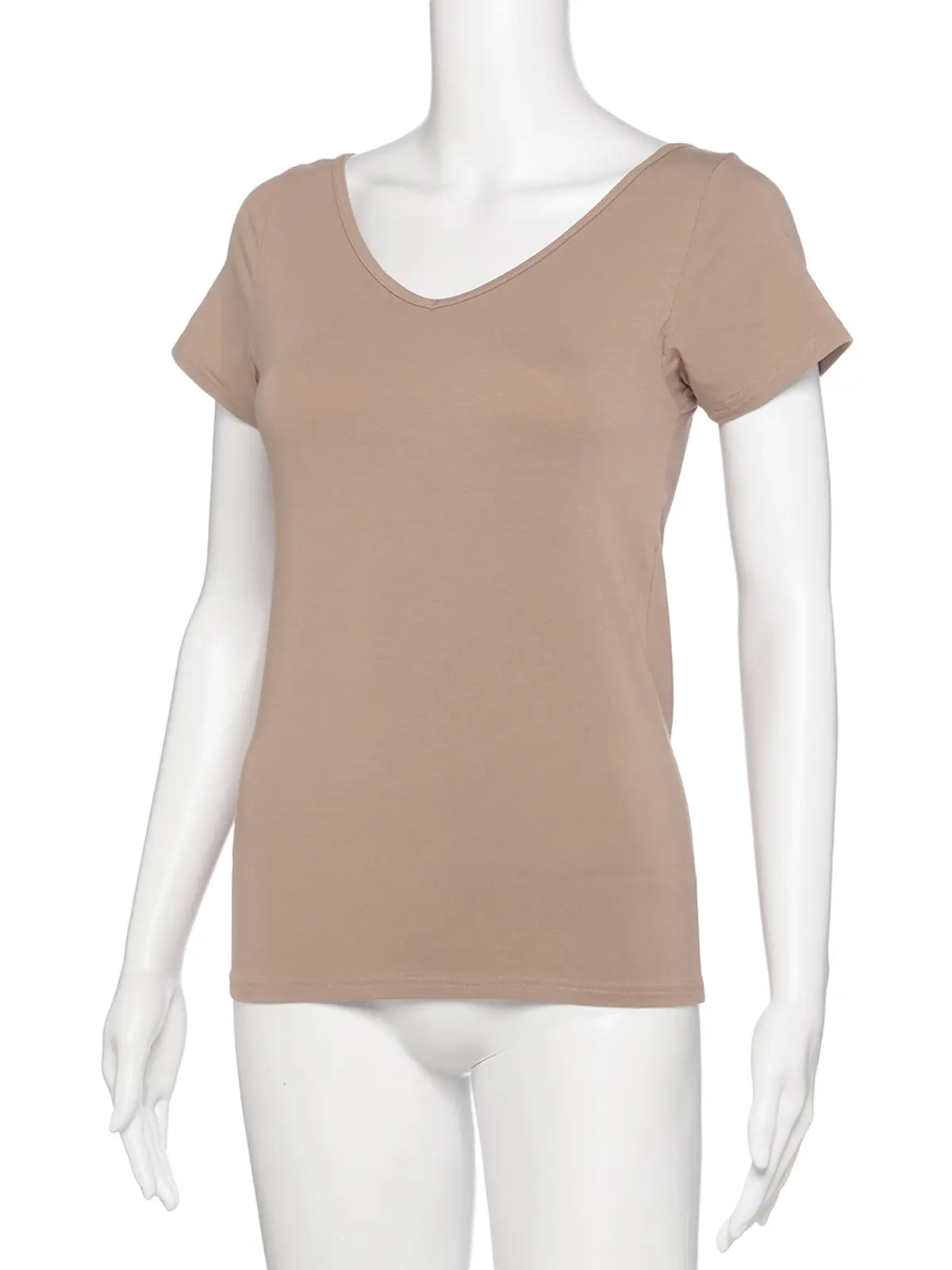 WEB限定/2WAYインナー/2分袖/ATSUGI/yuragini/汗取りパッド付き ベージュ M