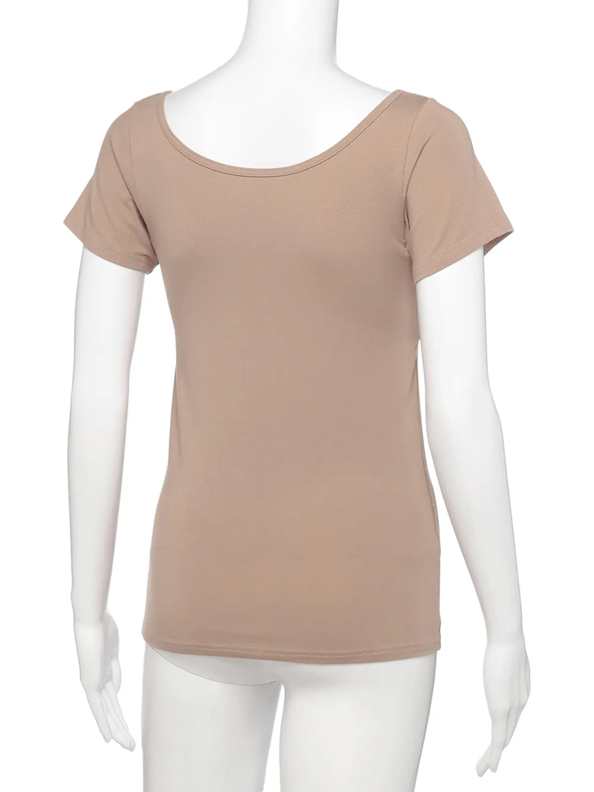 WEB限定/2WAYインナー/2分袖/ATSUGI/yuragini/汗取りパッド付き ベージュ M