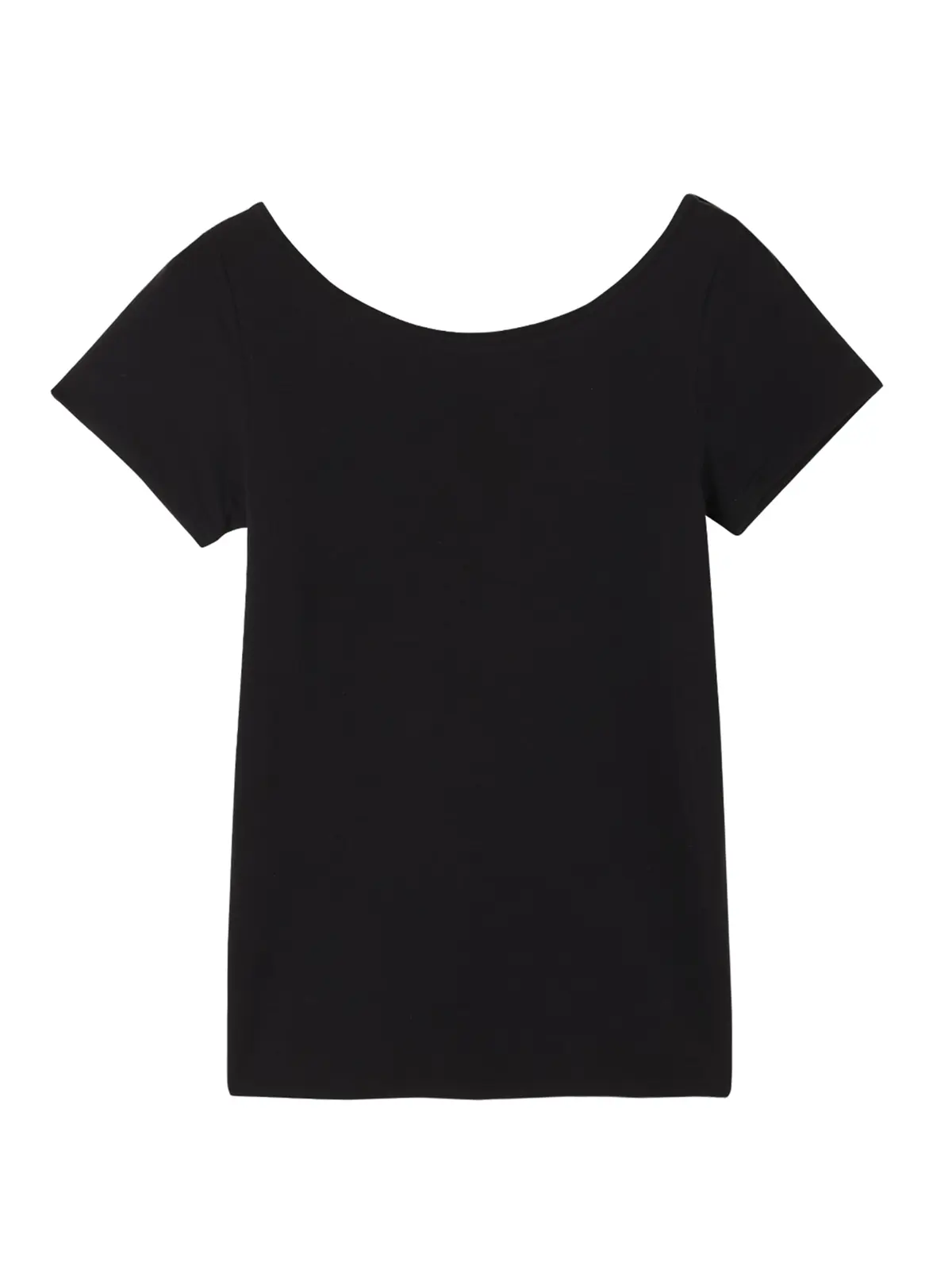 WEB限定/2WAYインナー/2分袖/ATSUGI/yuragini/汗取りパッド付き ブラック M