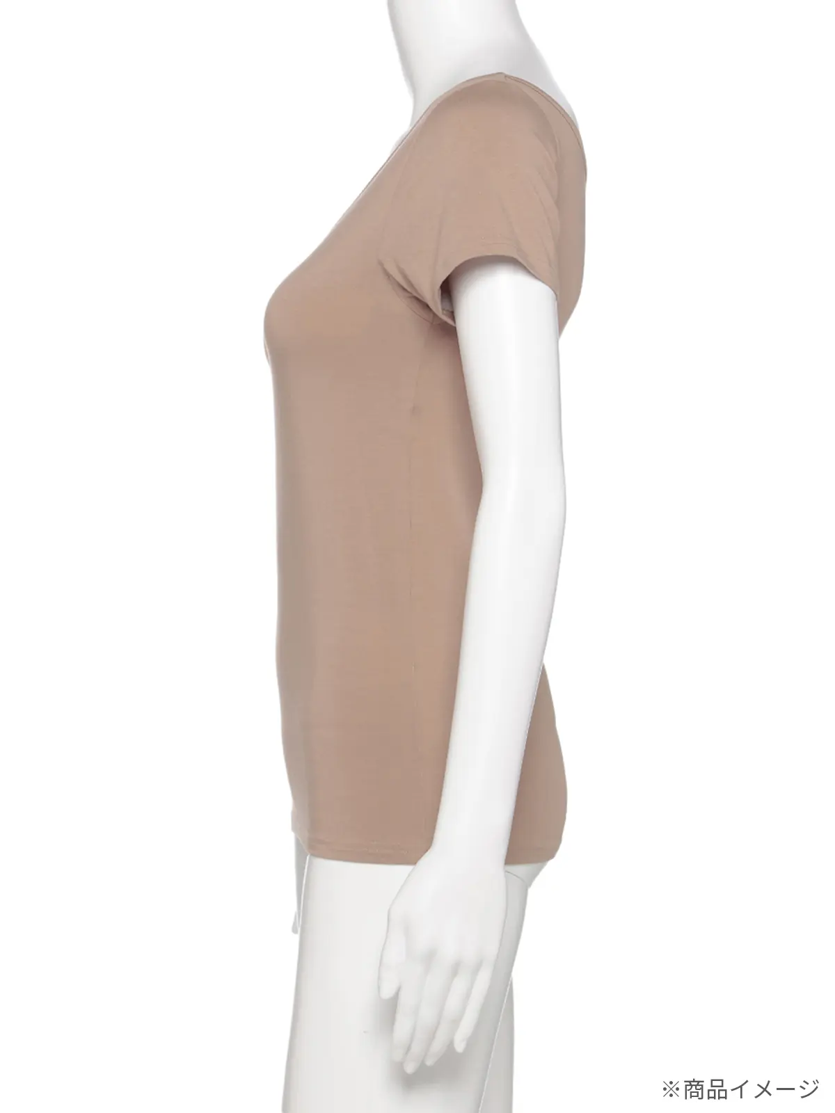 WEB限定/2WAYインナー/2分袖/ATSUGI/yuragini/汗取りパッド付き ブラック M