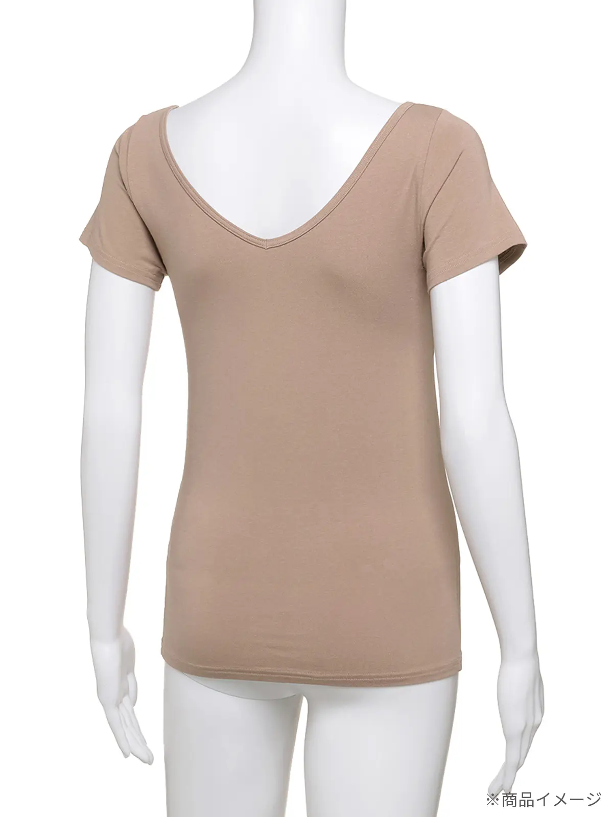 WEB限定/2WAYインナー/2分袖/ATSUGI/yuragini/汗取りパッド付き ブラック M