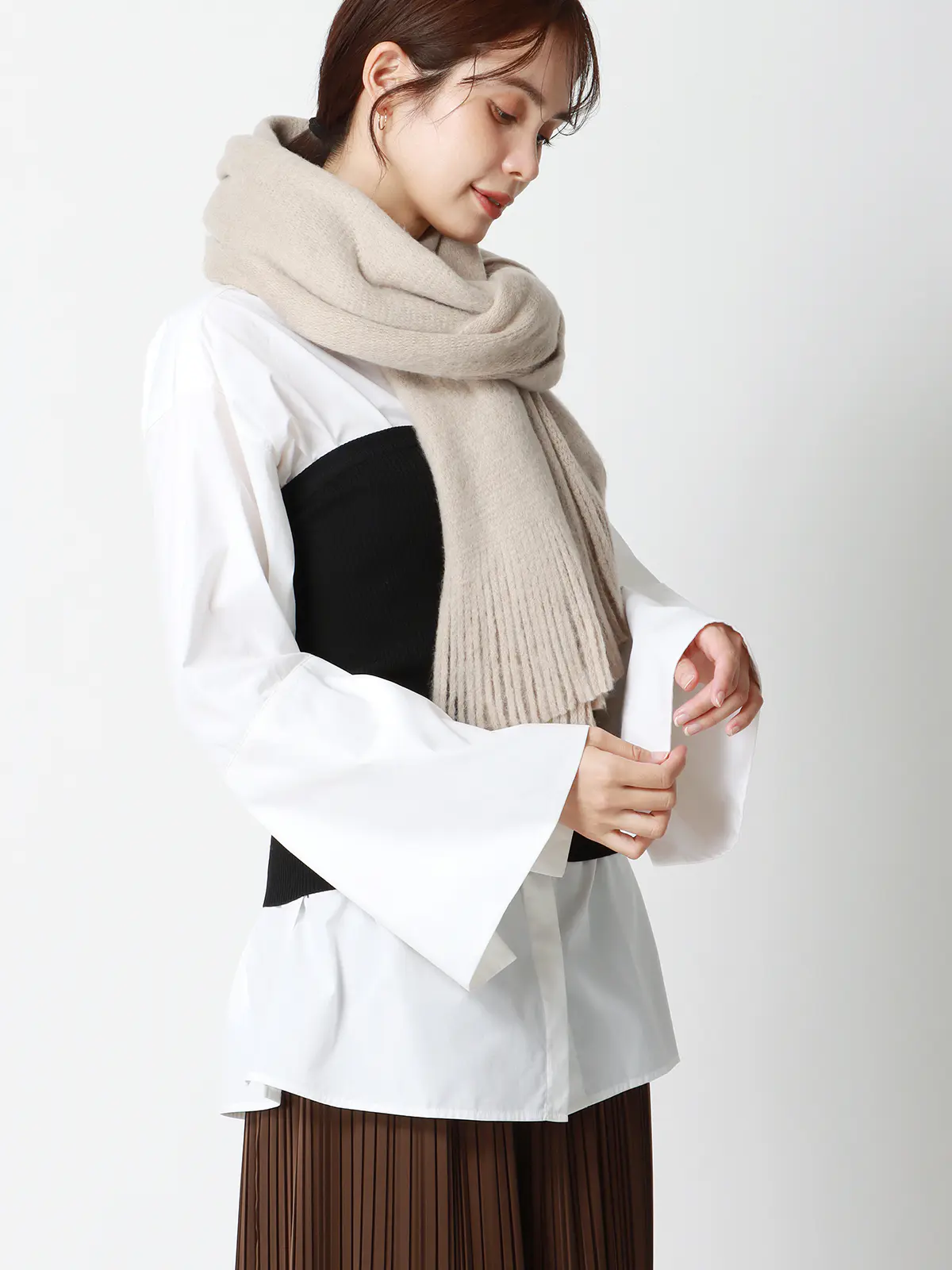 ラッセルストール/ハンドウォッシュ/アクリルポリエステル/無地 ベージュ F