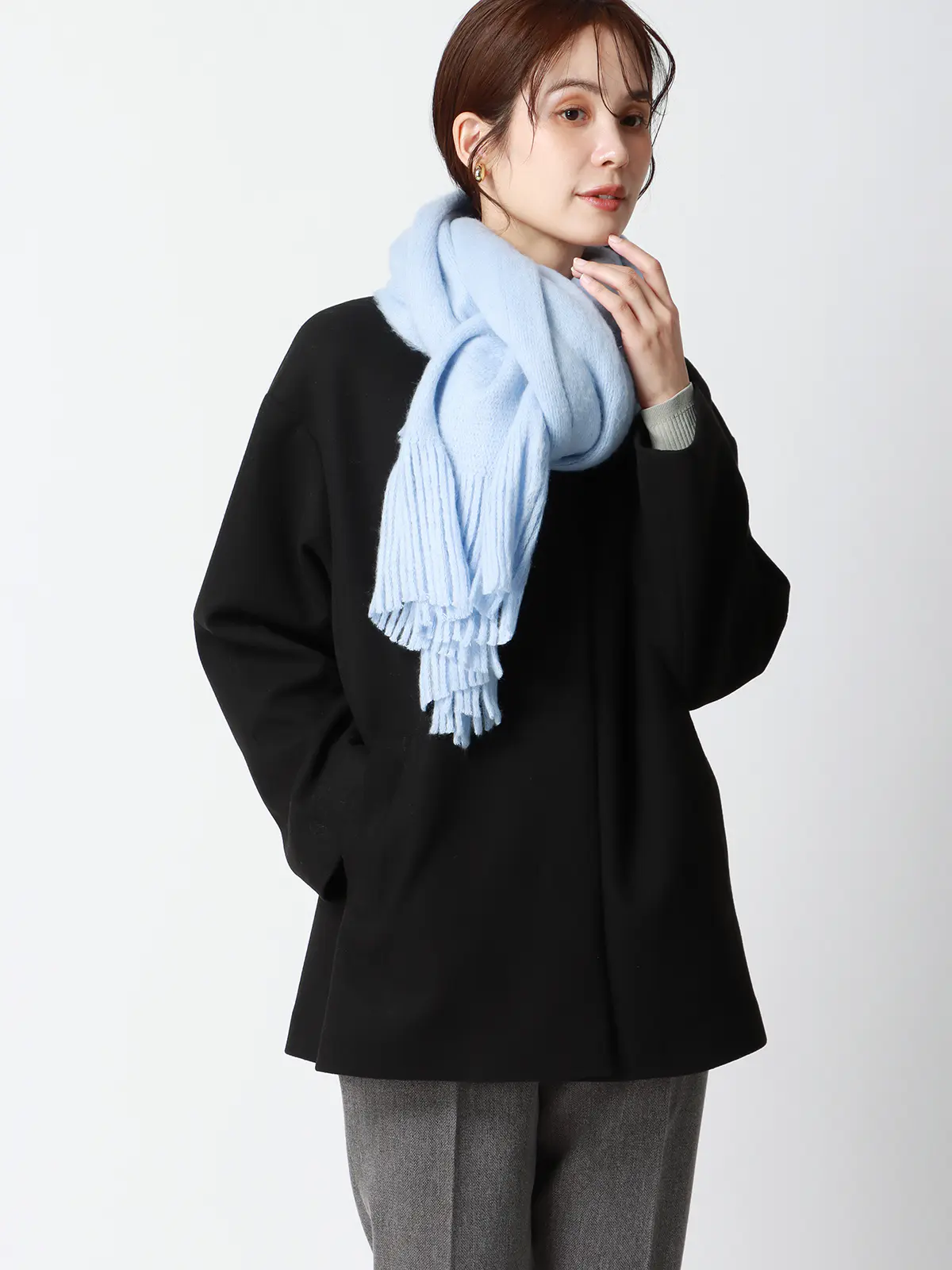 ラッセルストール/ハンドウォッシュ/アクリルポリエステル/無地 ブルー F