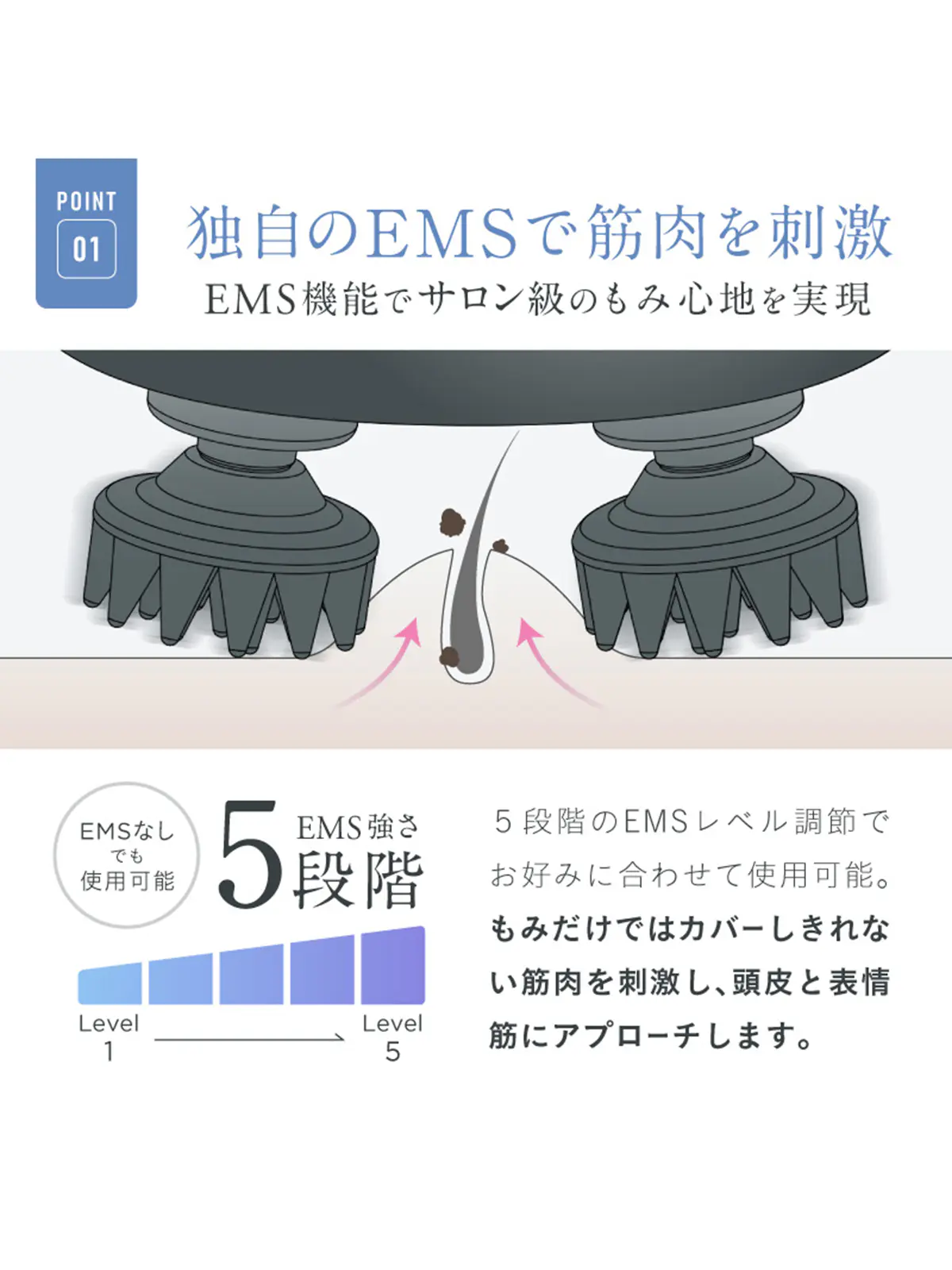 ▼WEB限定/NIPLUX /EMS HEAD SPA Pocket/EMSヘッドスパポケット ブラック F