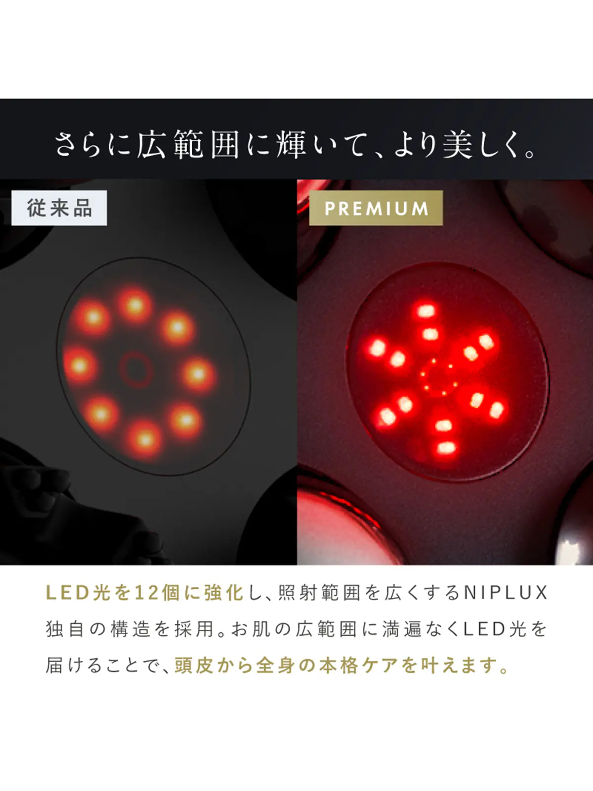 ▼WEB限定/NIPLUX /EMS HEAD SPA PREMIUM /EMSヘッドスパプレミアム ブラック F
