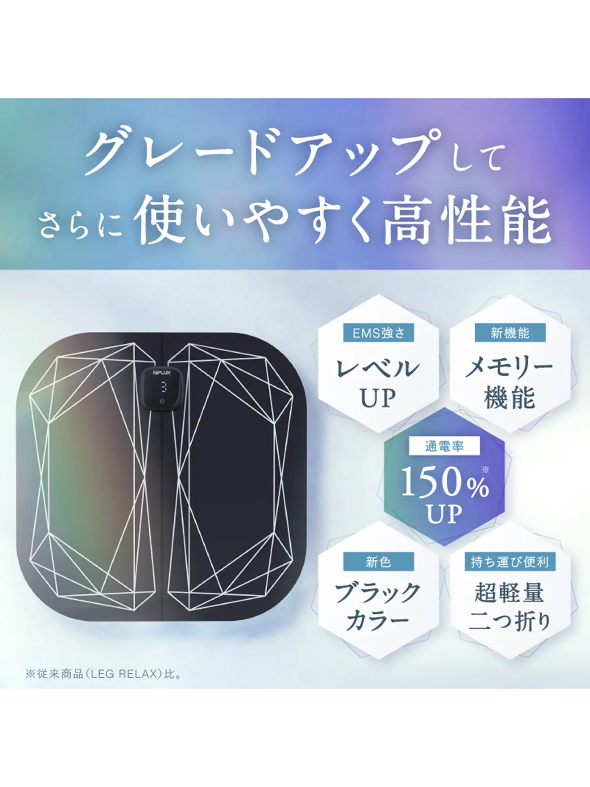 ▼WEB限定/NIPLUX /LEG FIT /レッグフィット ブラック F