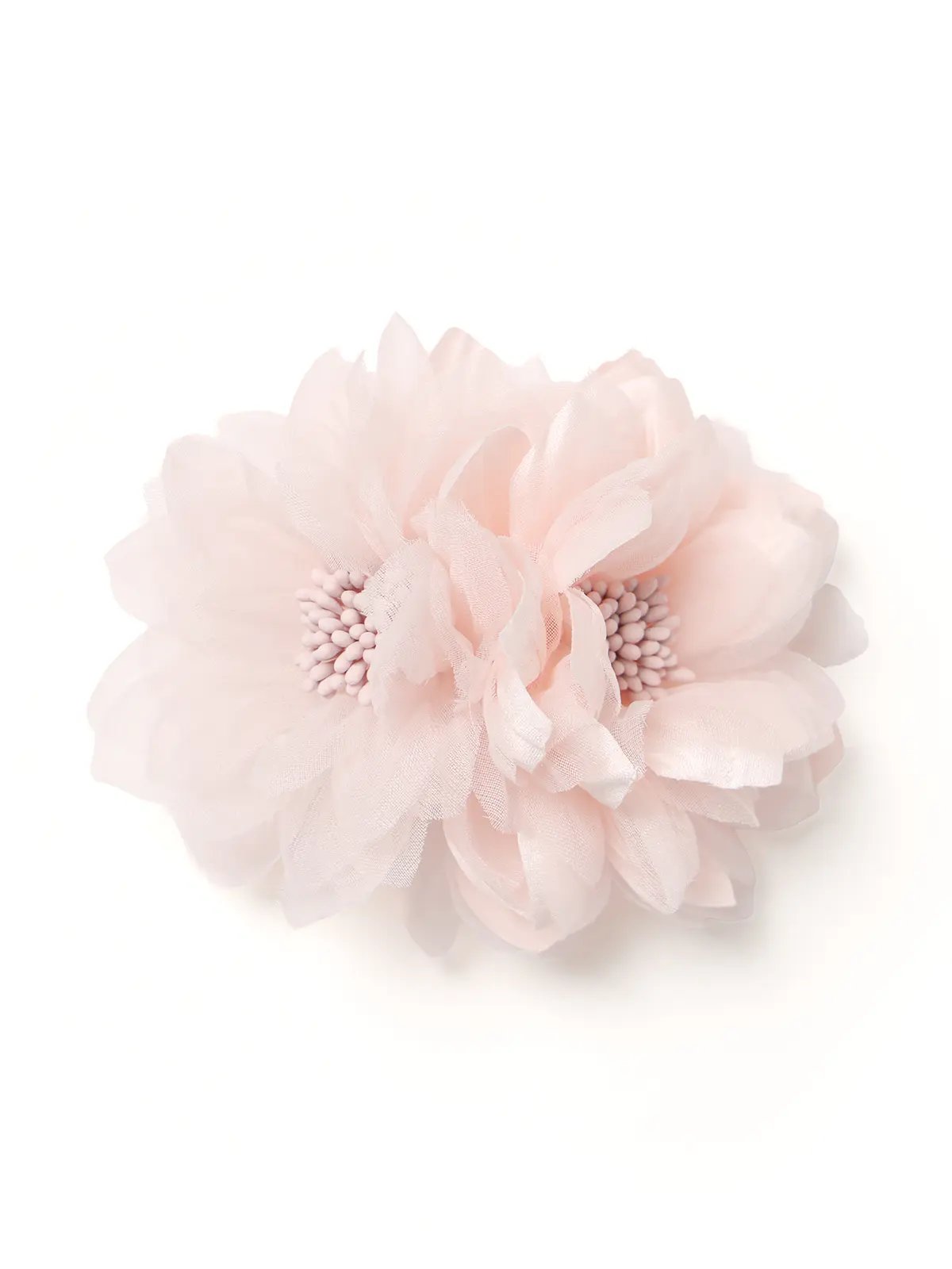 フラワーコサージュ／サテン＆オーガンジー ピンク F