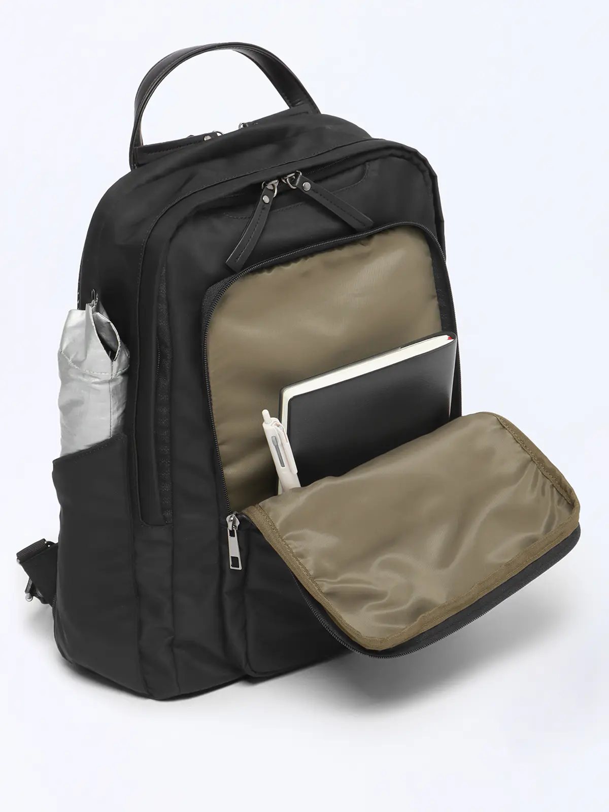 ＃コンプリュック／撥水／ナイロン／ミニポーチ付き ブラック F