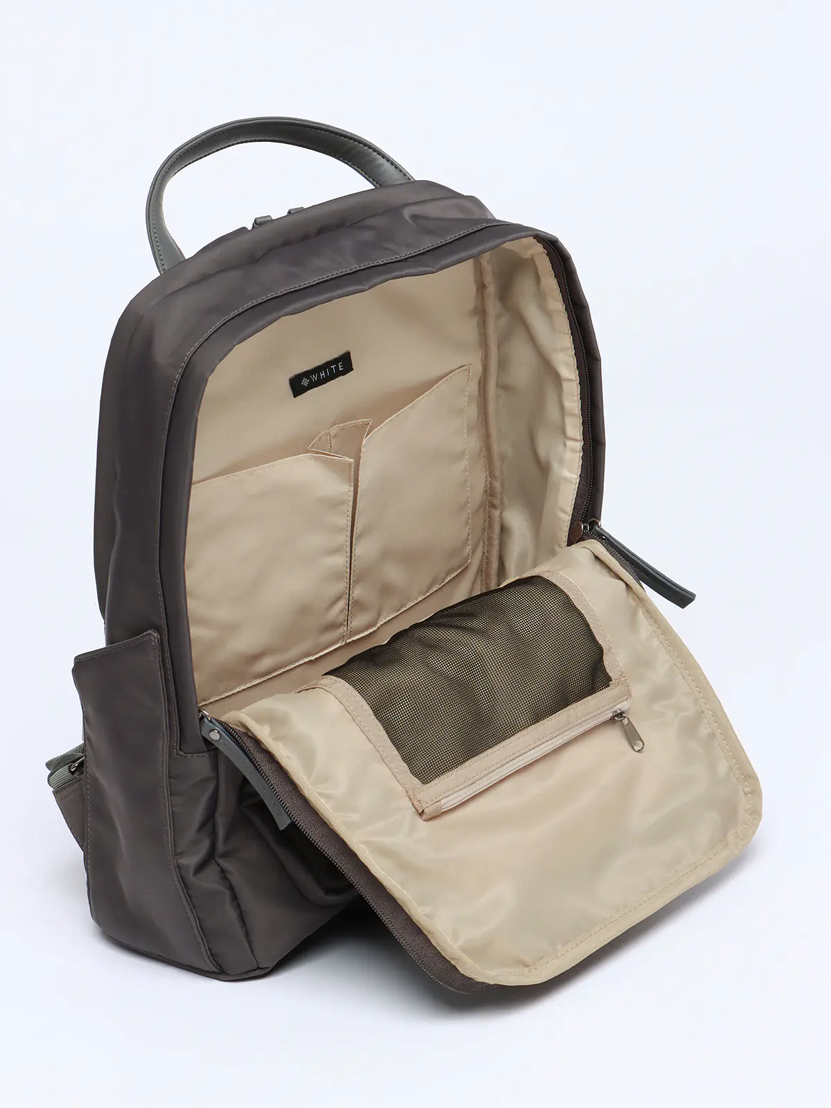 ＃コンプリュック／撥水／ナイロン／ミニポーチ付き グレー F