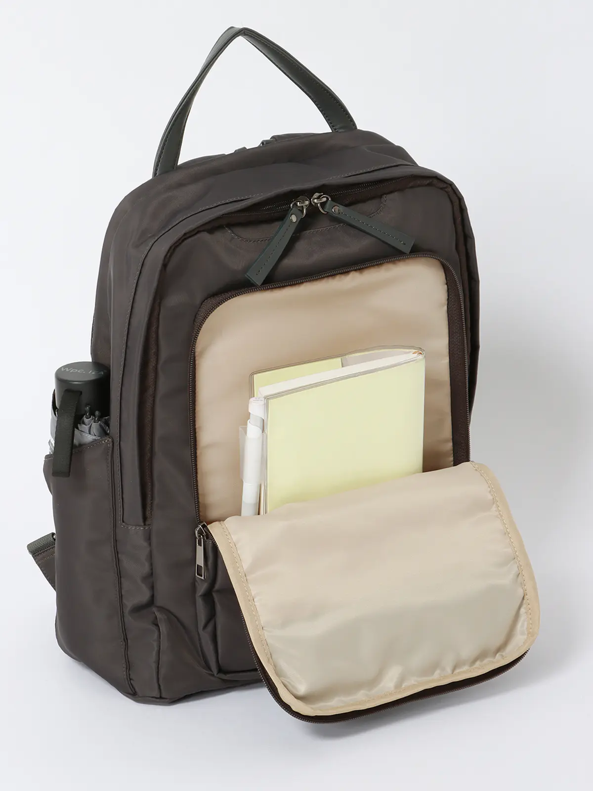 ＃コンプリュック／撥水／ナイロン／ミニポーチ付き グレー F