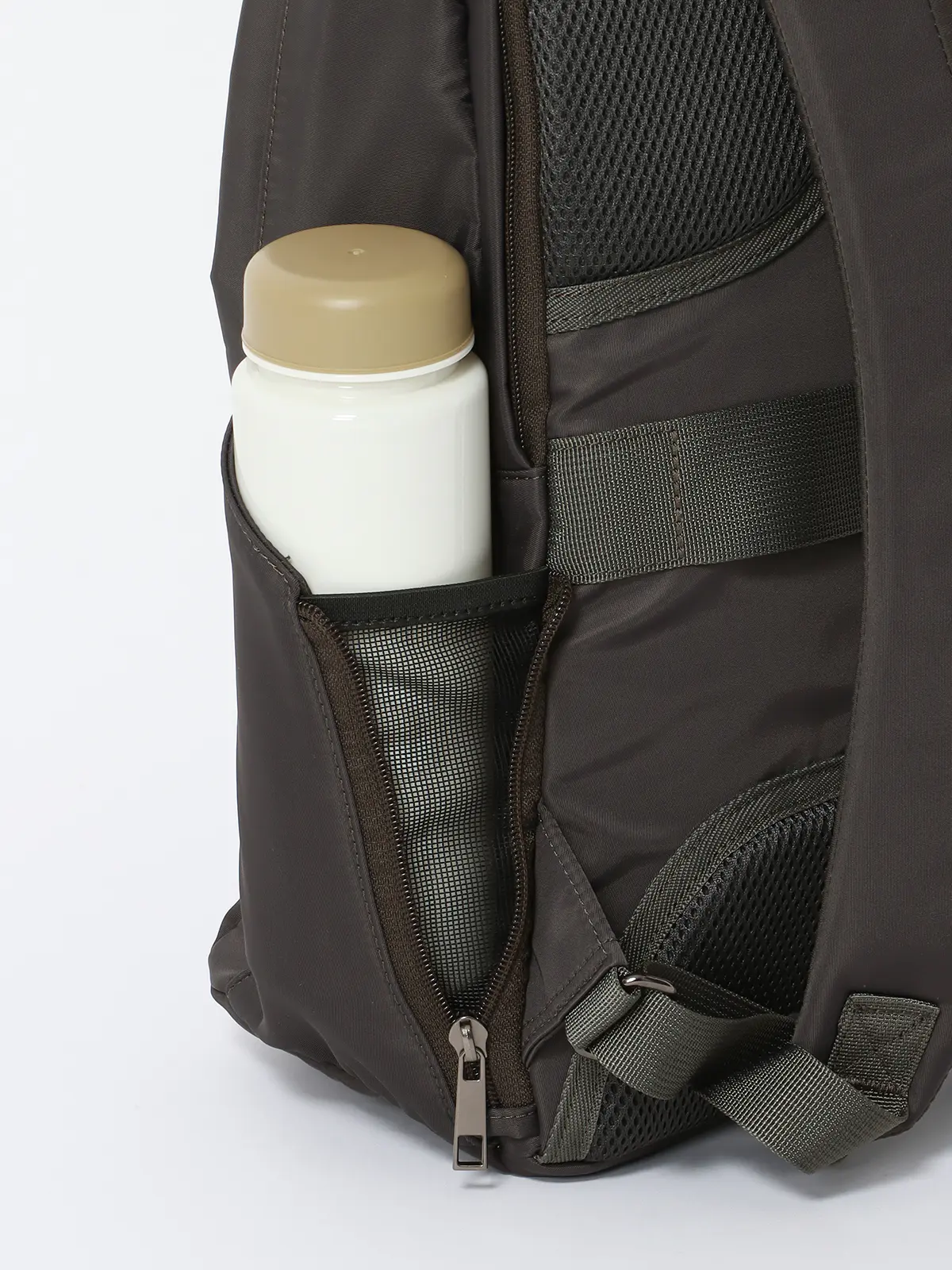 ＃コンプリュック／撥水／ナイロン／ミニポーチ付き グレー F