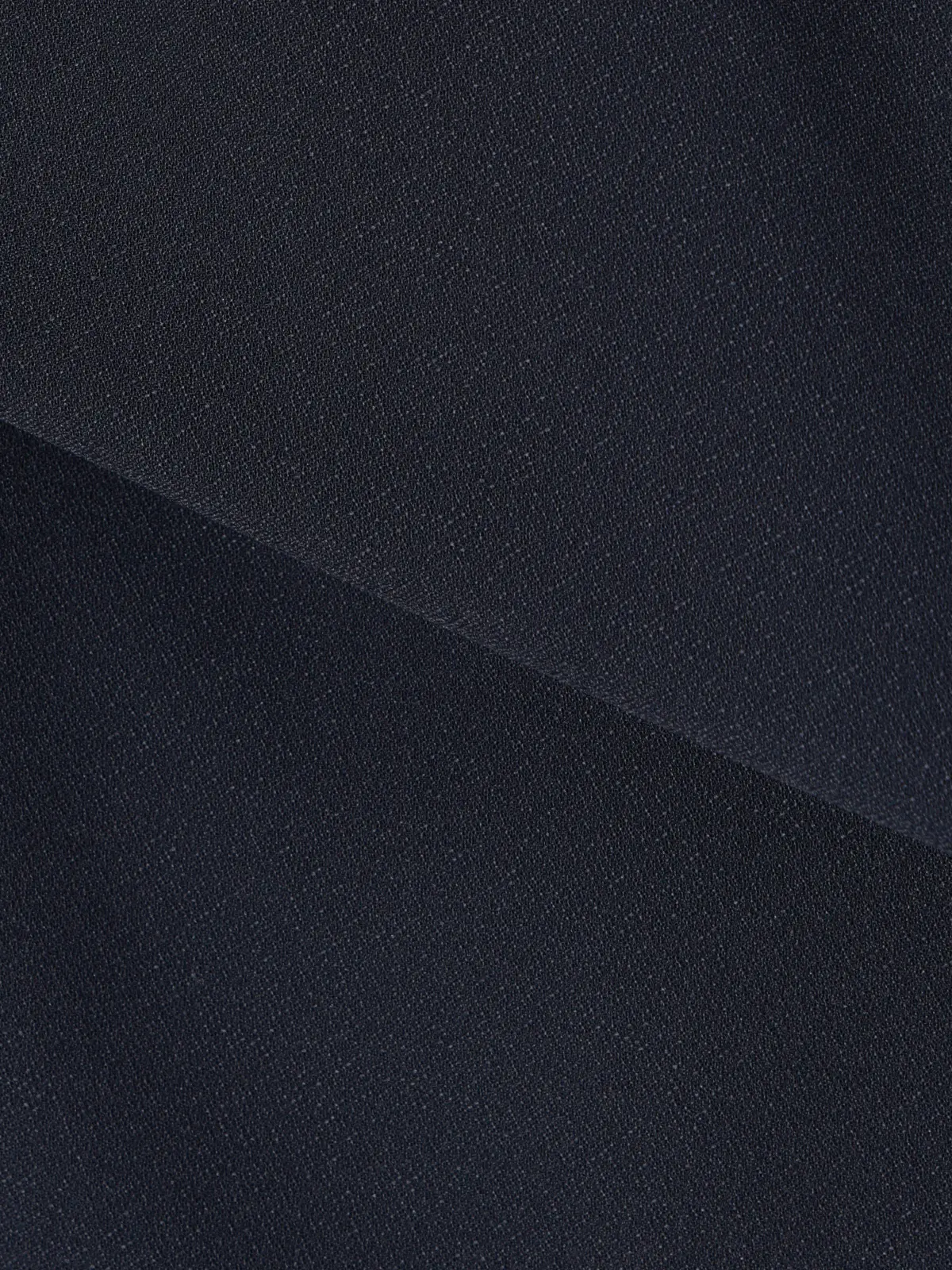 ボウタイブラウス／8分袖／ ウォッシャブル／NIR＋UVカット／無地／パール＆チェーンパーツ ネイビー 38(9号）