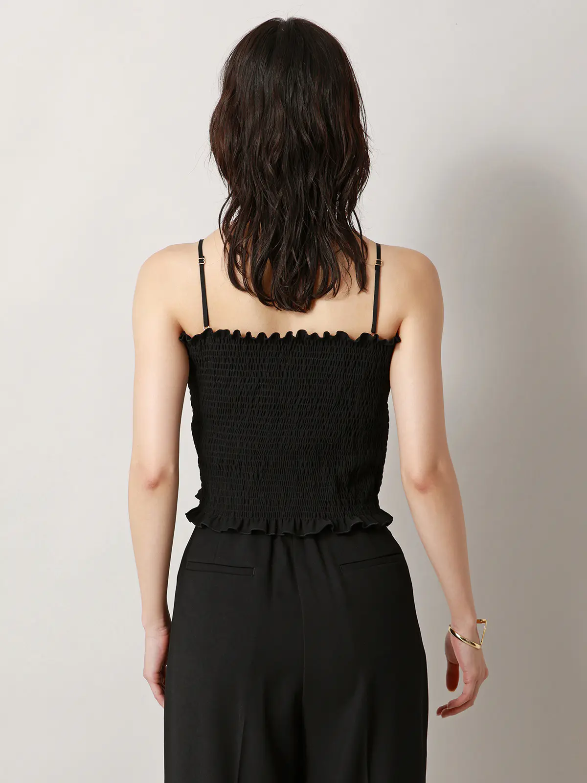 【2／23　23:59までWEB先行販売中】CIS.／オフショルダートップス&インナーキャミソール ブラック 36(7号）