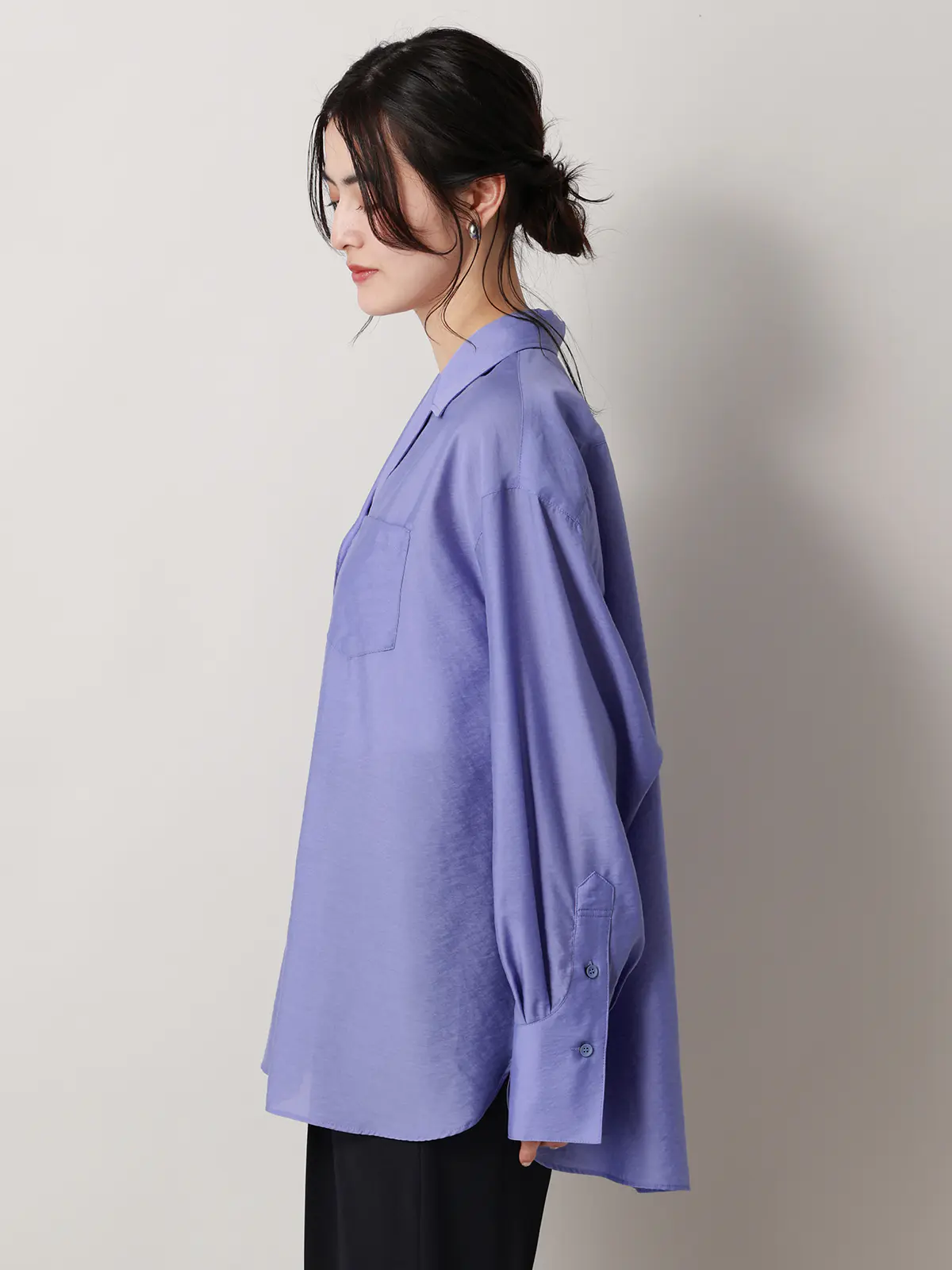 【2／23　23:59までWEB先行販売中】CIS．／シアータンブラーオーバーシャツ ブルー 38(9号）