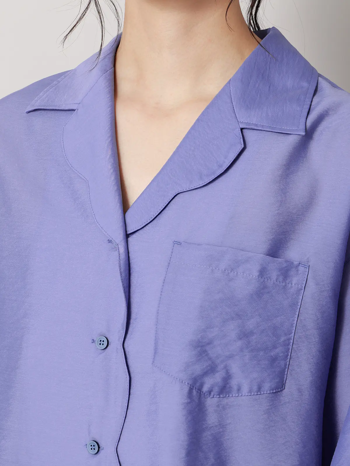 【2／23　23:59までWEB先行販売中】CIS．／シアータンブラーオーバーシャツ ブルー 38(9号）