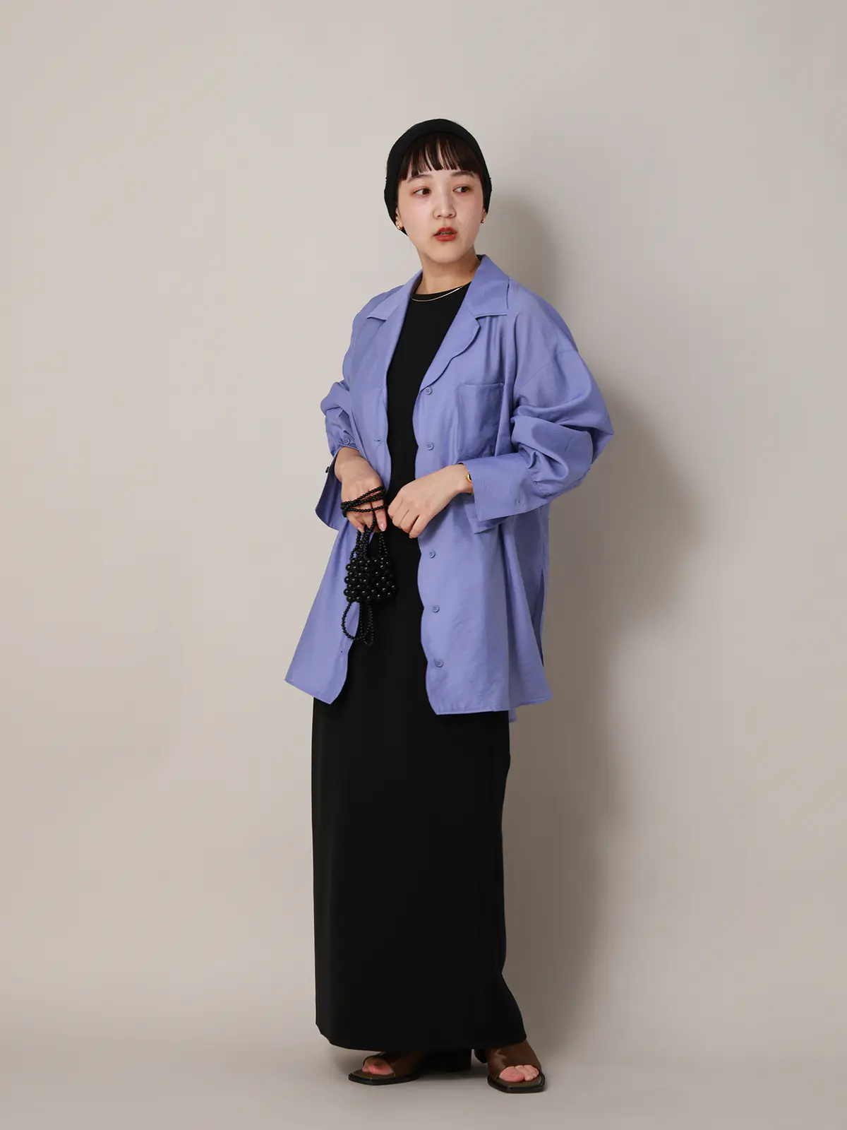 【2／23　23:59までWEB先行販売中】CIS．／シアータンブラーオーバーシャツ ブルー 38(9号）