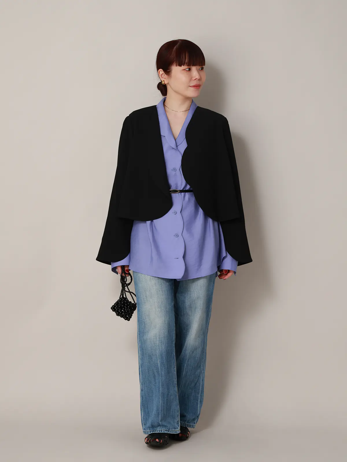 【2／23　23:59までWEB先行販売中】CIS．／シアータンブラーオーバーシャツ ブルー 38(9号）