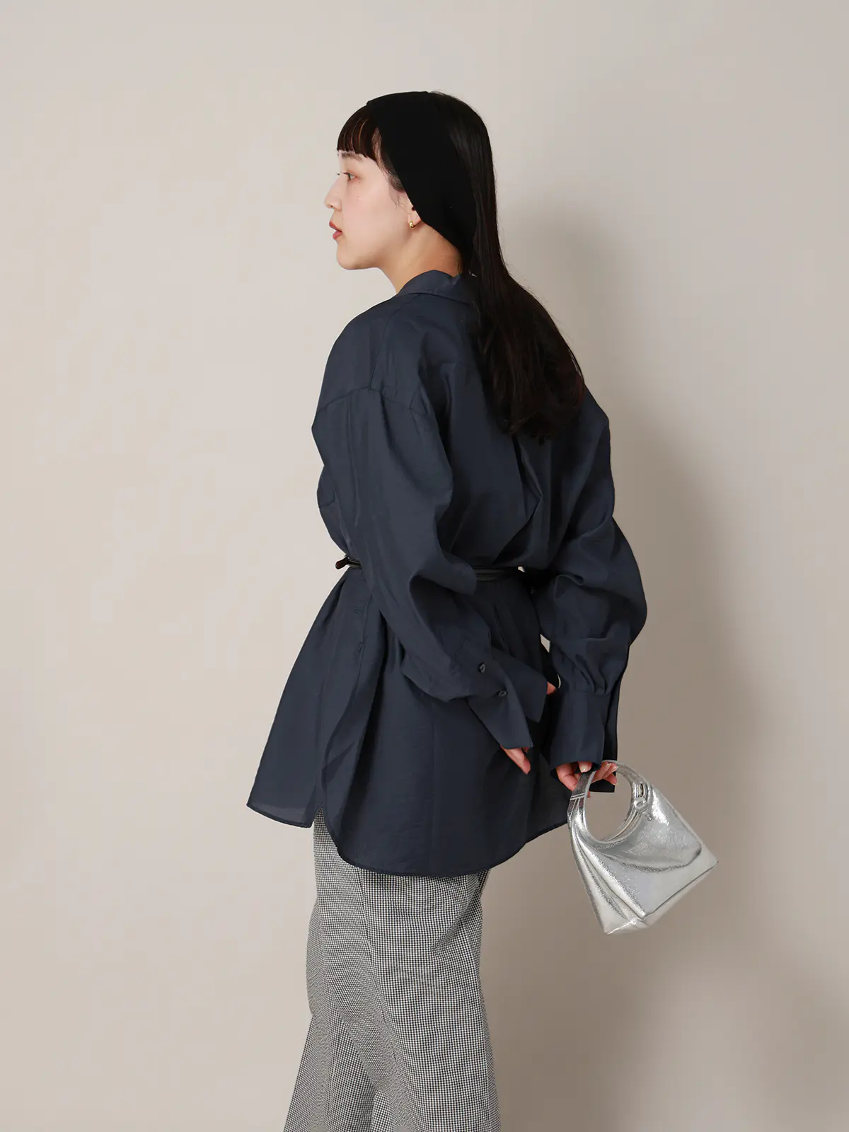 【2／23　23:59までWEB先行販売中】CIS．／シアータンブラーオーバーシャツ ネイビー 38(9号）