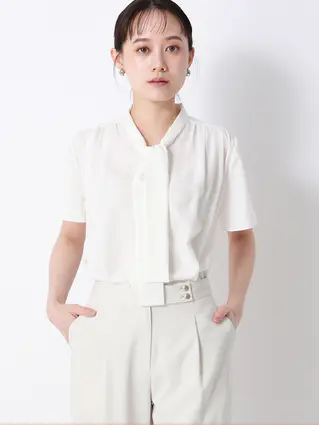 リボンブラウス