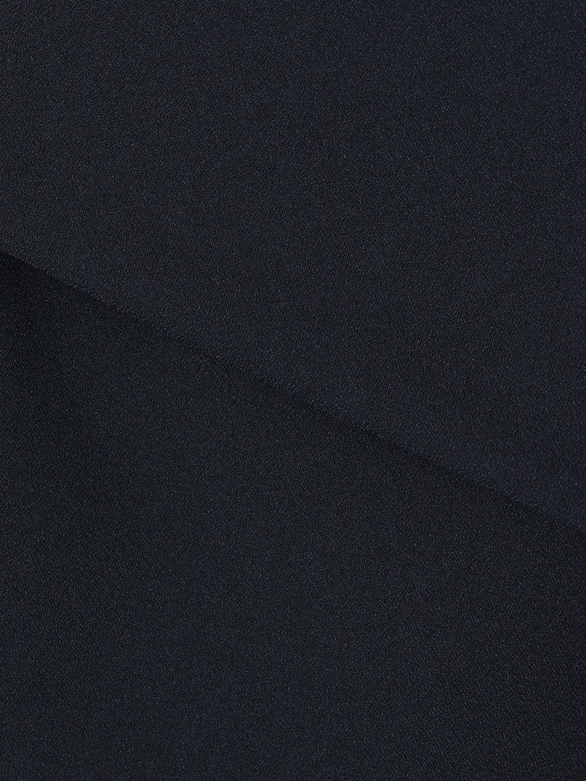 ボウタイブラウス／半袖／ウォッシャブル／接触冷感／UVカット／ジョーゼット／メタルパーツ ネイビー 38(9号）