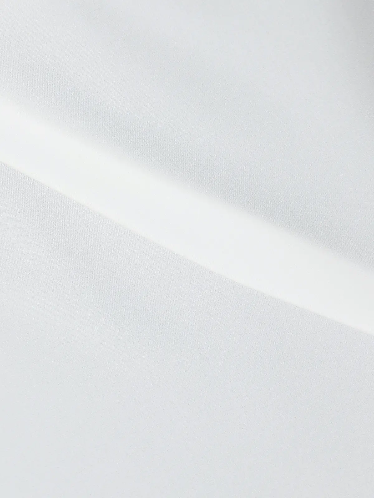 みんなのブラウス／クルーネックタックブラウス／半袖／ウォッシャブル／接触冷感／無地 ホワイト M